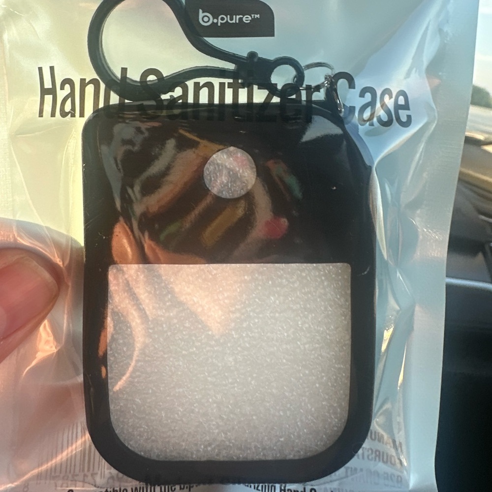 B-Pure Black Hand Sanitizer Case